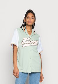 Karl Kani - VARSITY BLOCK BASEBALL - Print T-shirt - cream Thumbnail Image 1