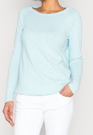 Langærmet T-shirt - light blue