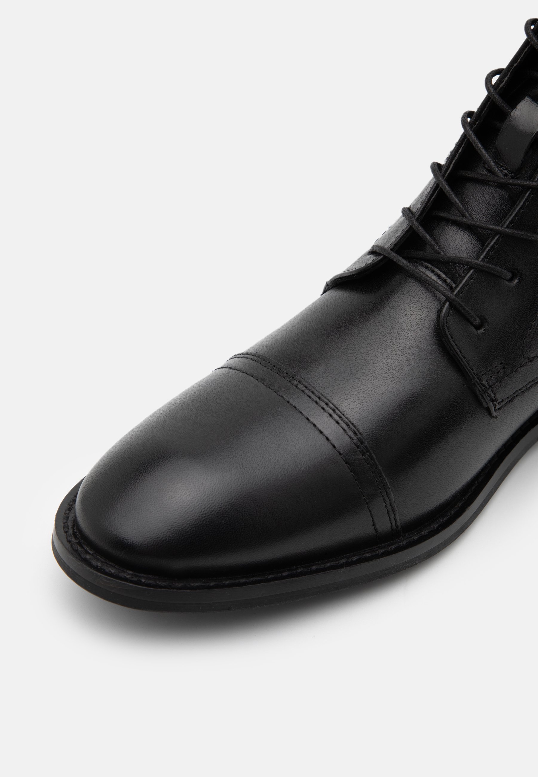 Zign LEATHER - Botines con cordones - black/negro - Zalando.es