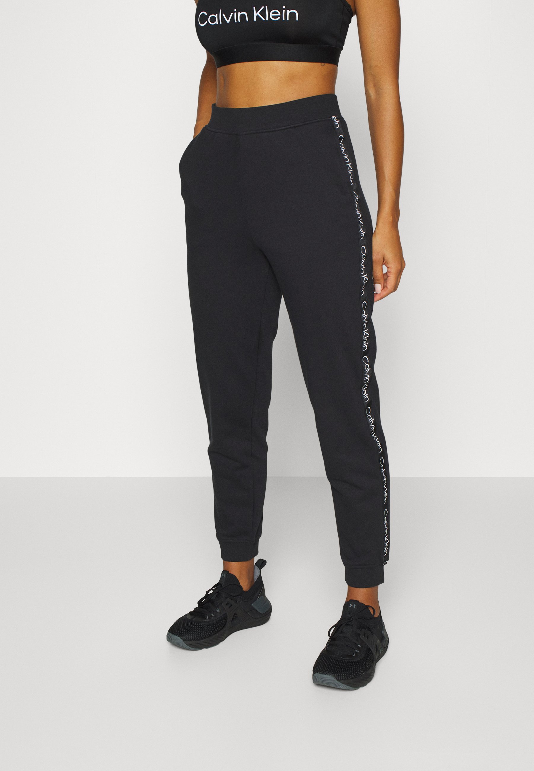 Calvin Klein Performance PANTS - Tracksuit bottoms - black Calvin Klein Performance PANTS - Tracksuit bottoms - black