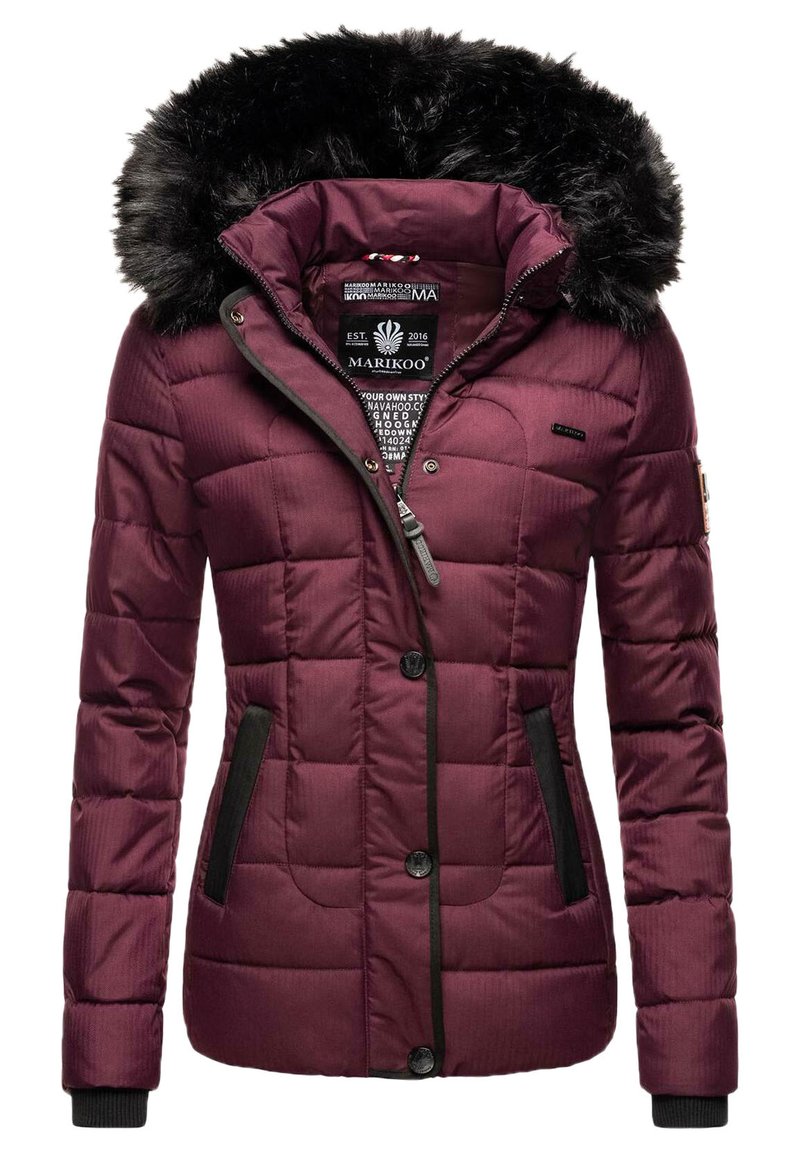 Marikoo - UNIQUE - Winterjacke - dark red melange, Vergrößern