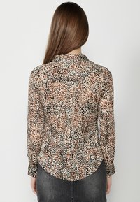 Koroshi LONG SLEEVE - Bluza s gumbima - marron brown
