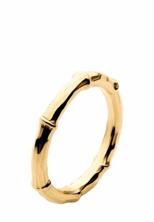 CON TEXTURA DE BAMBÚ - Anillo - gold-colored