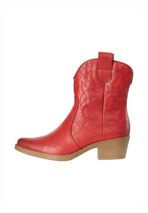 Salinyang, Bottines de cowboy / motard - rot