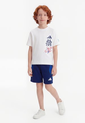 adidas Performance LITTLE MARVEL SPIDER MAN UNISEX SET - Αθλητικό σορτς - white/dark blue