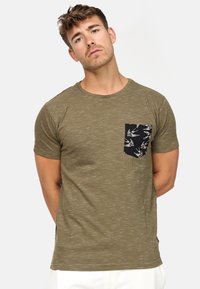 INDICODE JEANS - BLAINE - T-Shirt print - grün Thumbnail-Bild 1