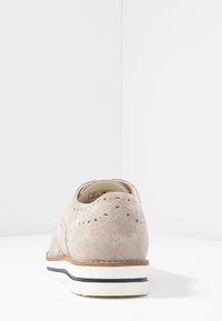 Anna Field LEATHER - Sapatos casuais com atacadores - light grey