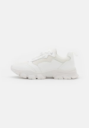 NA-KD CONTRAST SOLE TREKKING - Sneaker low - white