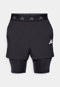 GYM+ 2-IN-1 - 2-in-1 shorts - black