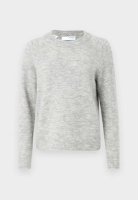 SLFLULU LS O-NECK B NOOS - Džemper - light grey melange