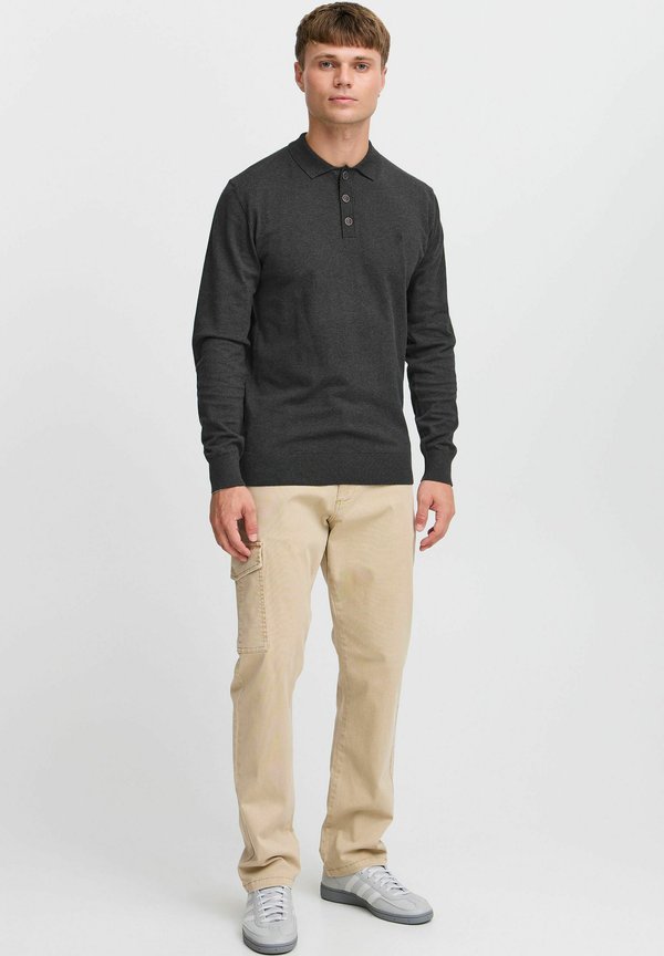 IDBELLOX - Long sleeved top - charcoal mix4