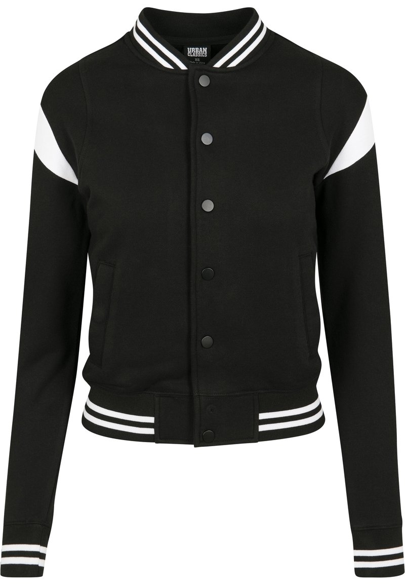 Urban Classics INSET COLLEGE - Giacca da mezza stagione - black/white