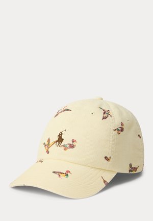 Polo Ralph Lauren, DUCK-PRINT CORDUROY BALL CAP - Šiltovka - beige