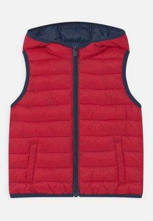 GILET HOOD - Waistcoat - tango red