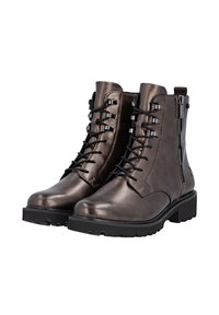 Remonte Enkellaarsjes met plateauzool - metallic