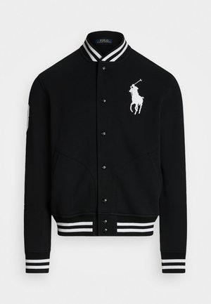 Polo Ralph Lauren BIG PONY FLEECE BASEBALL JACKET - Bombejakke - black