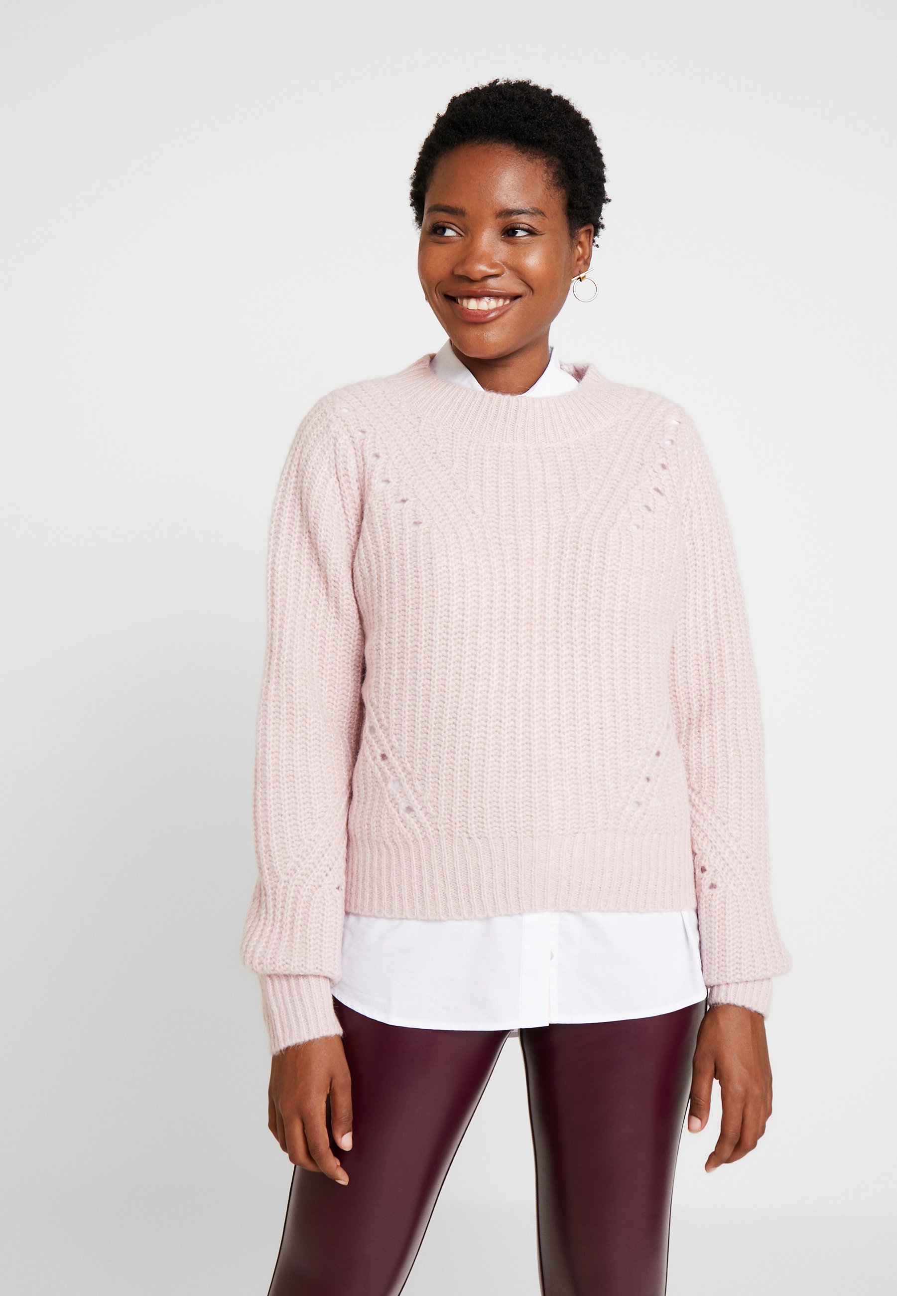 pink crew jumper