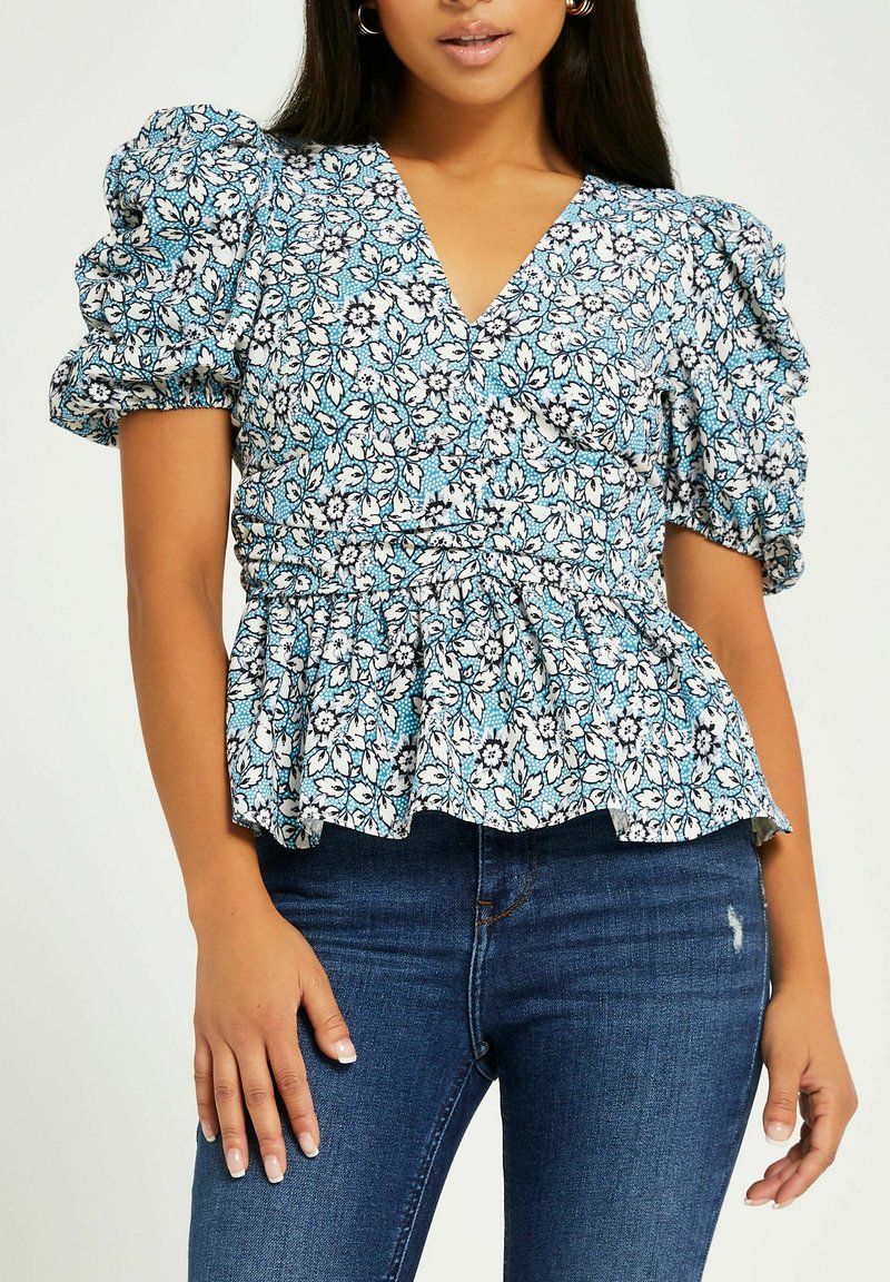 River Island Petite Blouse blue/bleu ZALANDO.BE