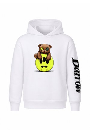 Barrow, HOODIE WITH TEDDY BEAR UNISEX - Felpa con cappuccio - white