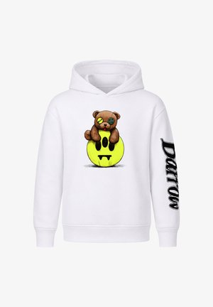 Barrow, HOODIE WITH TEDDY BEAR UNISEX - Felpa con cappuccio - white