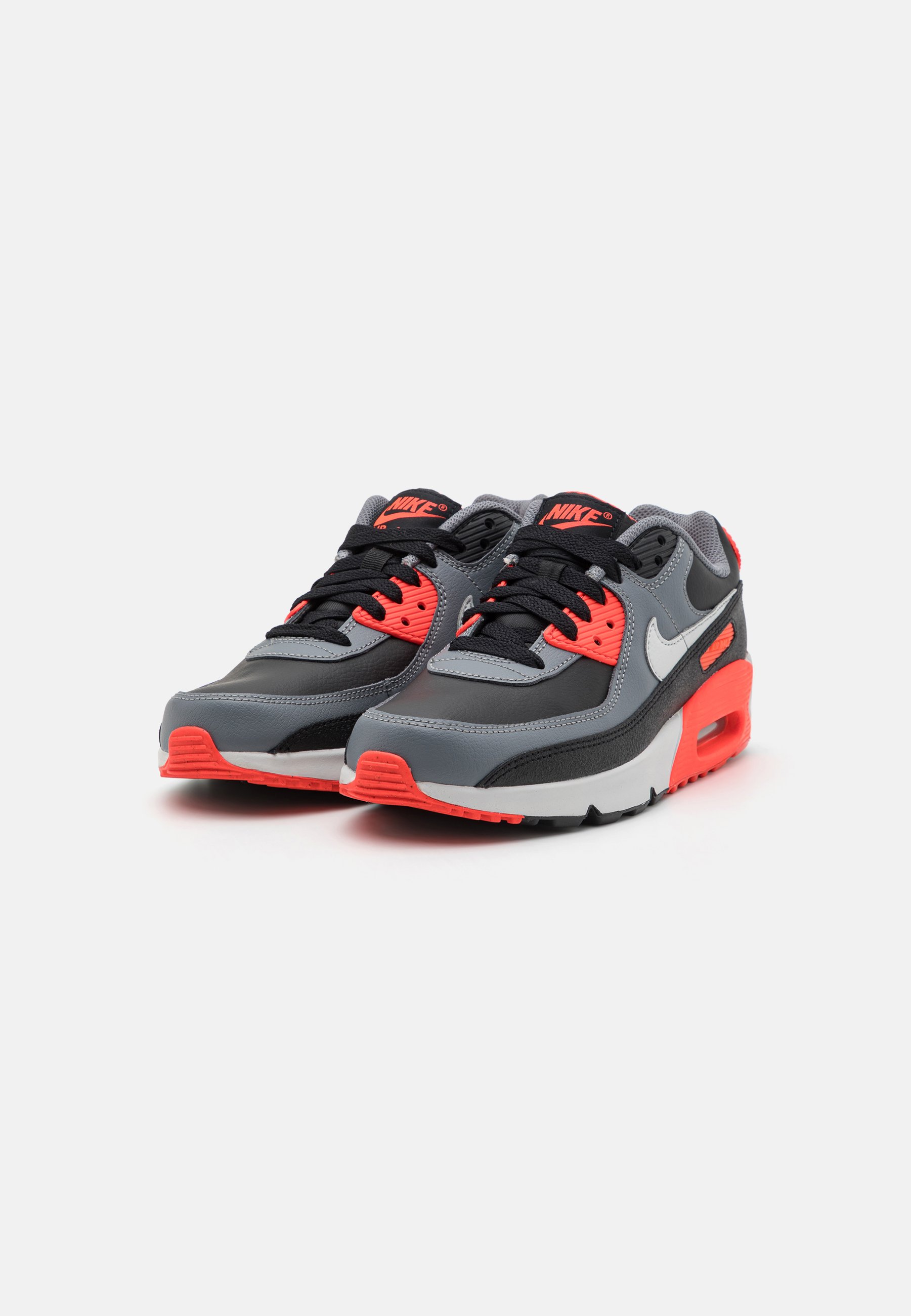 nike air max 90 trainers in grey and multi brights