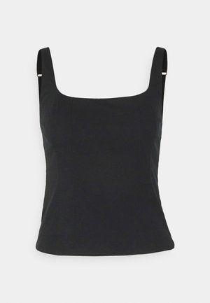 Abercrombie & Fitch BARE SLIM - Felső - black beauty
