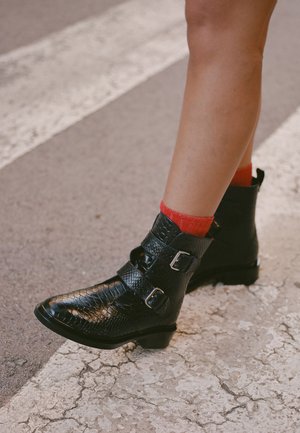 BALAGAN, BALAGAN - Cowboy-/Bikerlaarsjes - black python