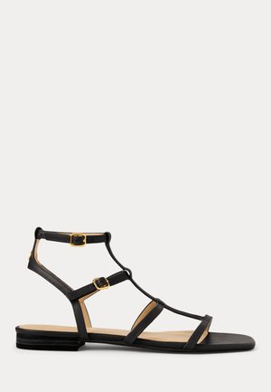 EVERLEY CALFSKIN GLADIATOR SANDAL - Infradito - black