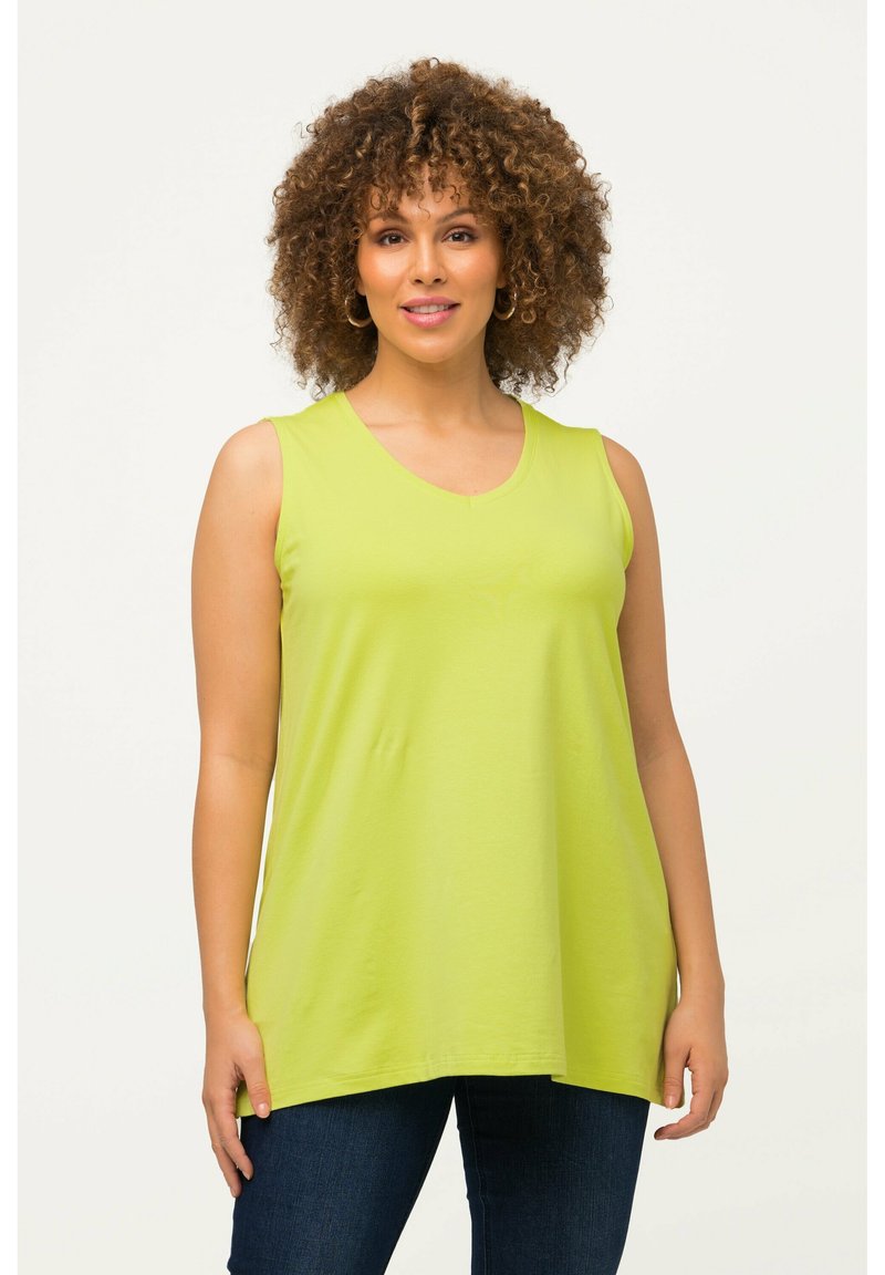 Ulla Popken ÄRMELLOS - Top - yellow