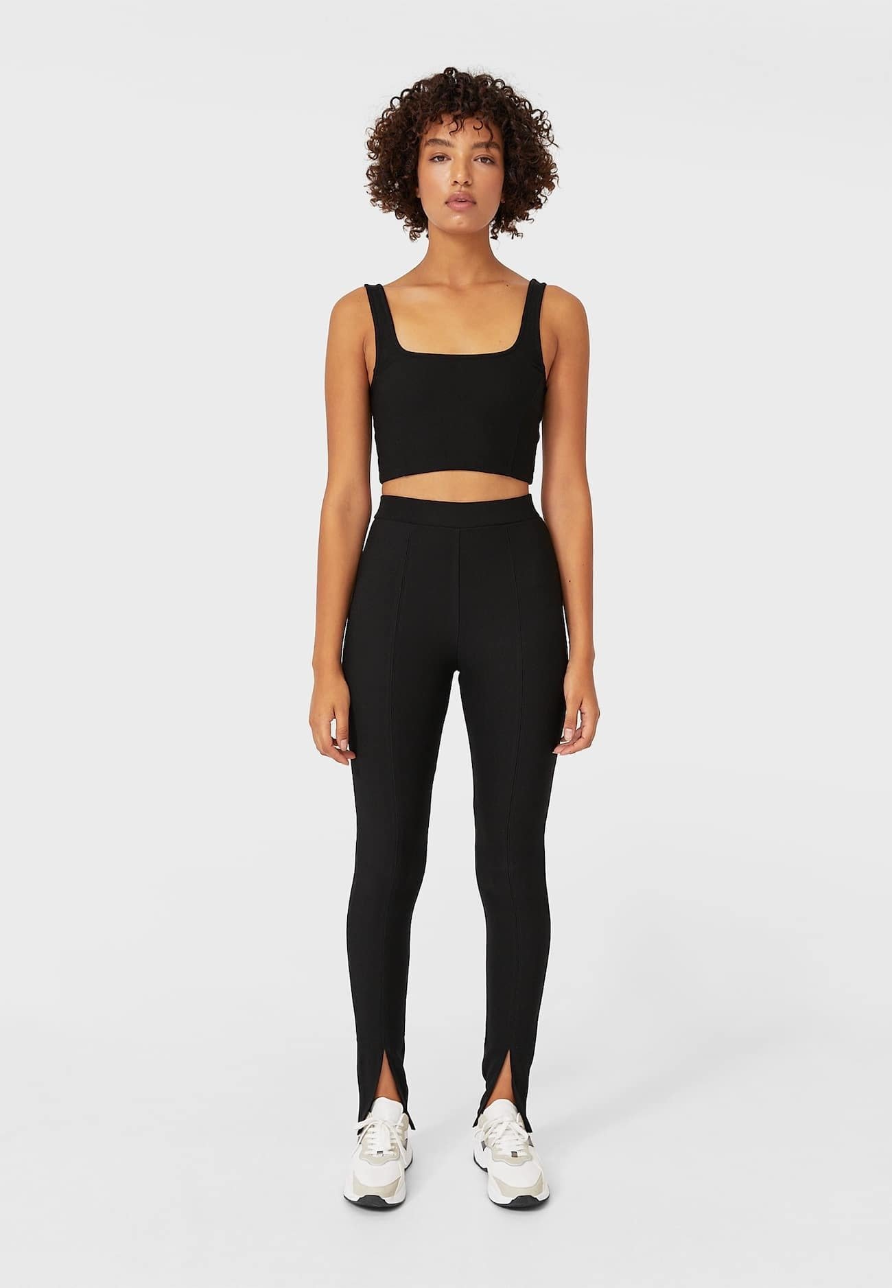 Stradivarius BASIC - Leggings - black/nero - Zalando.it