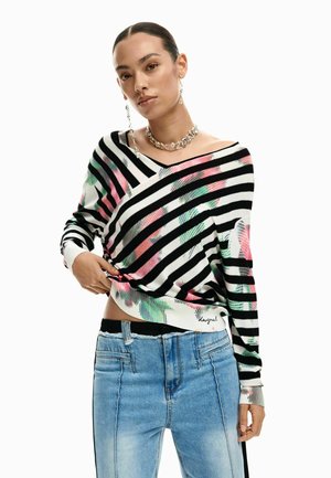 FINE CROSSOVER SWEATER - Pullover - green