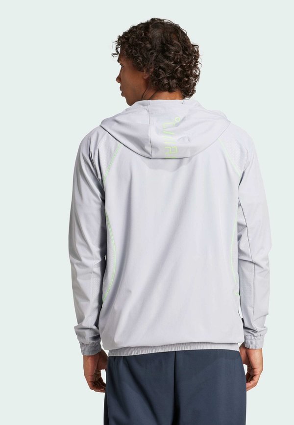 TECH - Training jacket - halo silver   lime burst4