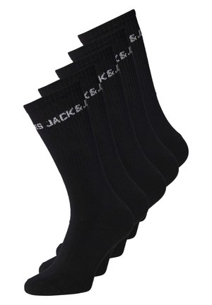 BASIC LOGO 5 PACK  - Strumpor - black