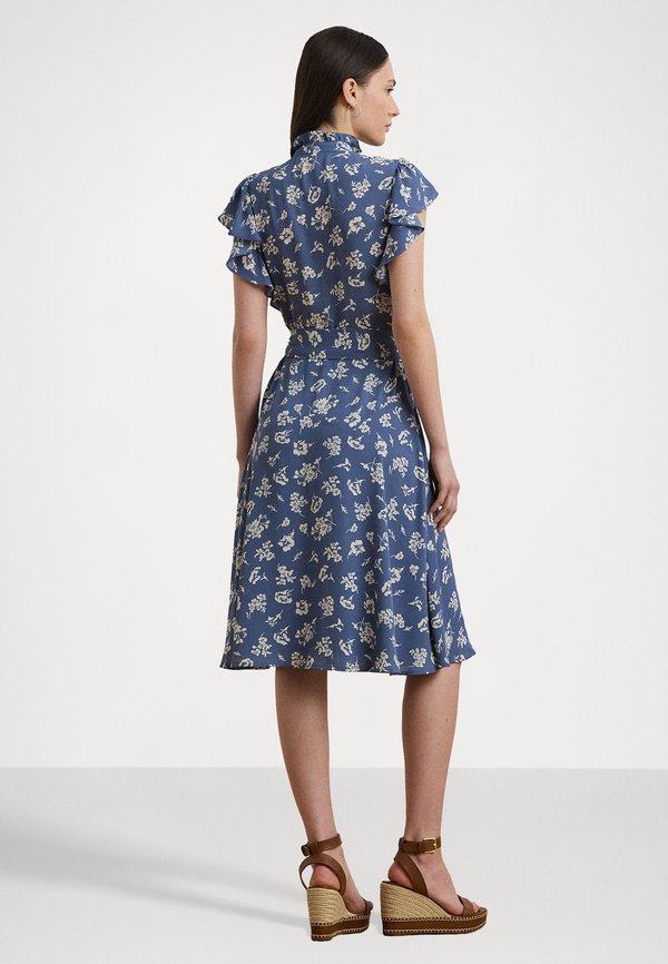 Floral Belted Georgette Shirtdress - Day dress2