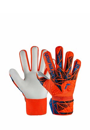 ATTRAKT STARTER SOLID - Goalkeeping gloves - hyper orng elec blue