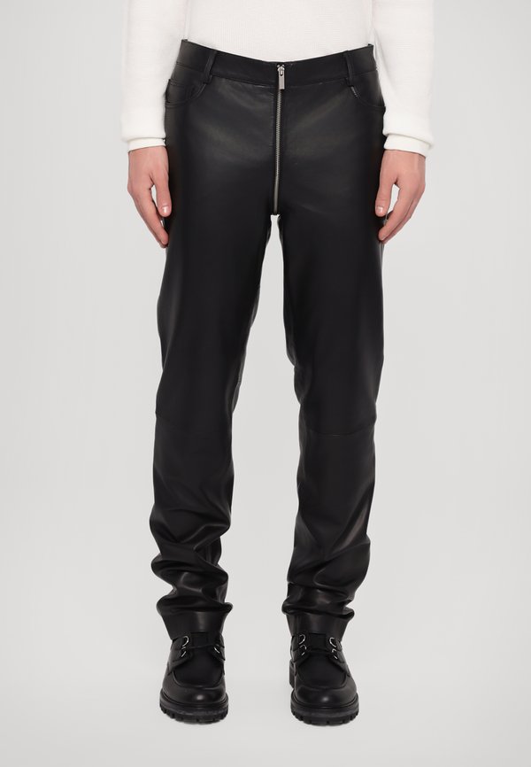 TOM TROUSERS LEATHER FRONT 2 BACK ZIP TROUSERS - Leather trousers