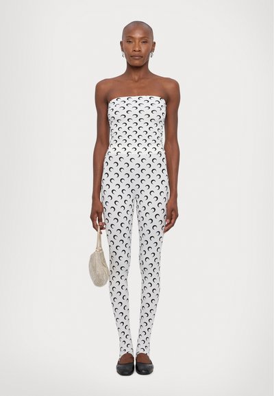MARINE SERRE MOON PRINTED SECOND SKIN TUBE  - Tops - optical white