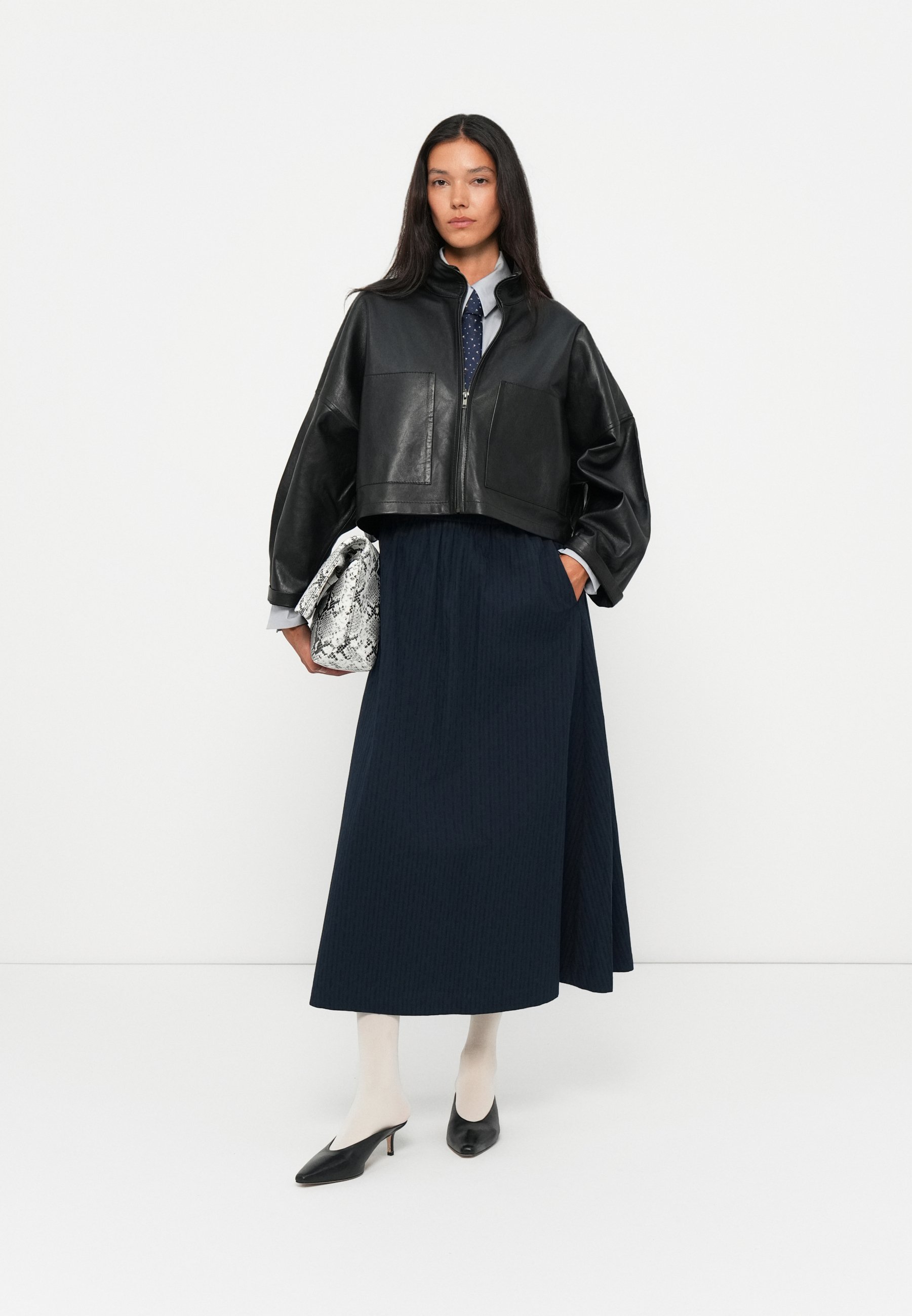 DRYKORN ELSTOW - Leather jacket - black - Zalando.co.uk