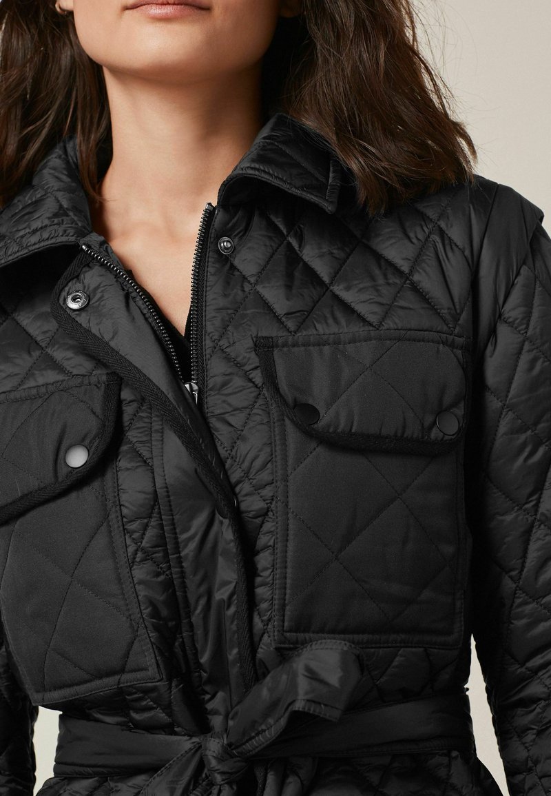 Damen Parkas | Next 2 IN 1 ZIP OFF SLEEVE Wintermantel black/schwarz - SP12007 Damen Parkas | Next 2 IN 1 ZIP OFF SLEEVE Wintermantel black/schwarz - SP12007