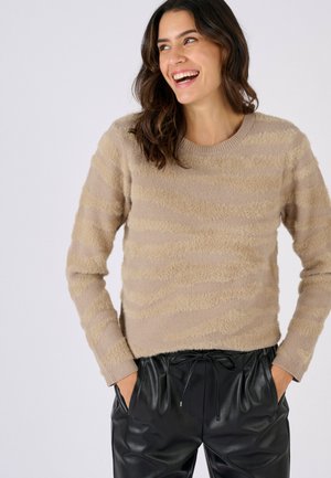 MOTIF ZÉBRÉ  - Jumper - beige
