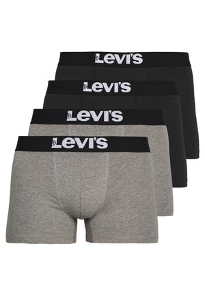 Levis Solid Basic Boxershort voor heren, 4 stuks, 758, Middle Grey Mélange, XL