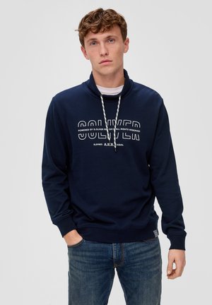 s.Oliver MIT LOGO-PRINT - Sweater - navy