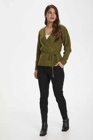 KABARRIE WRAP - Gilet - olive melange