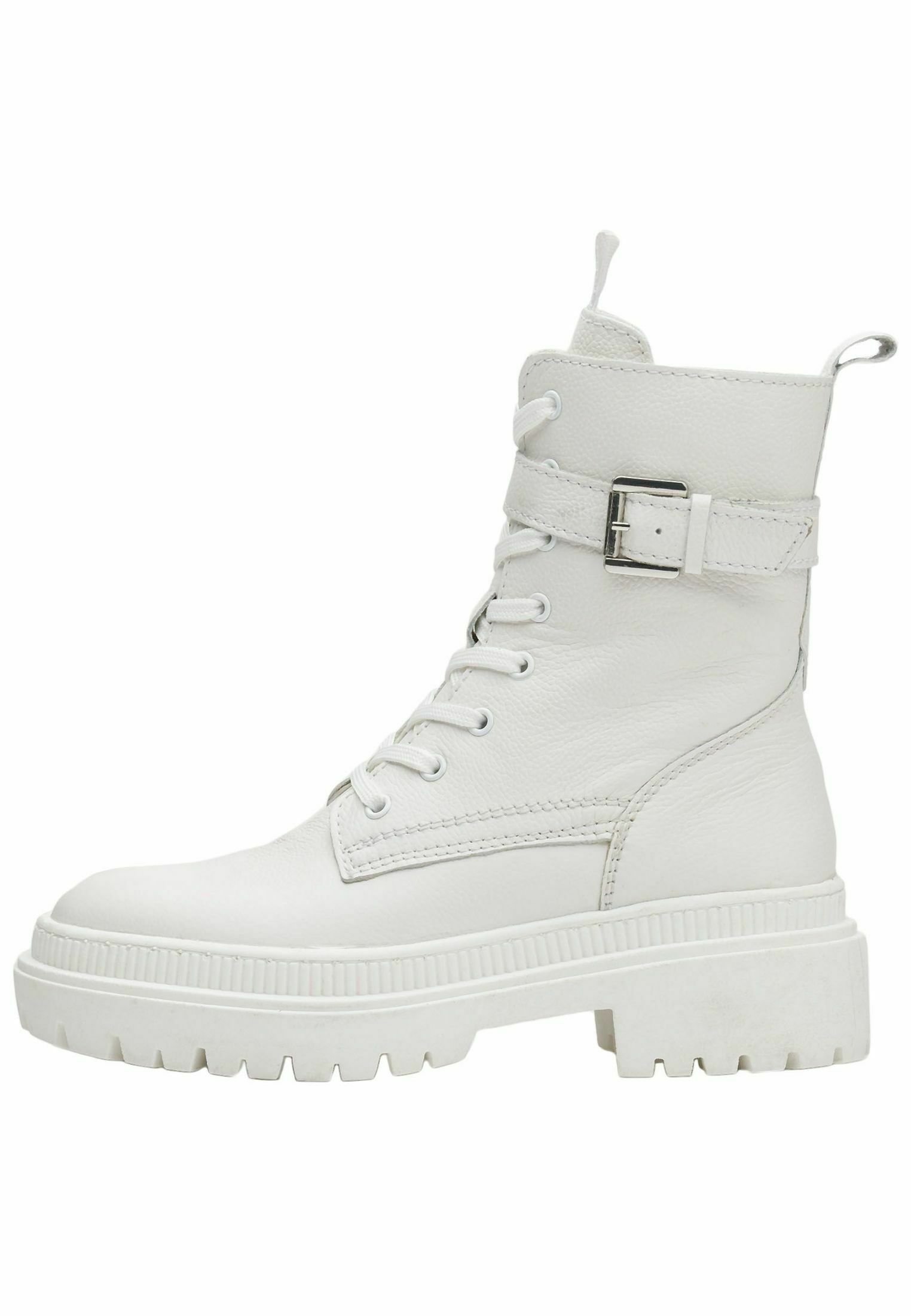 Lasocki Platform ankle boots - white 