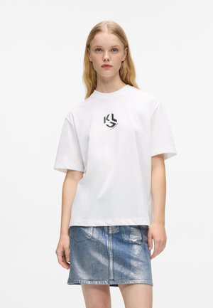 MONOGRAM TEE - T-shirt estampada - white