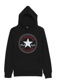 Converse CHUCK PATCH HOODIE - Felpa con cappuccio - black