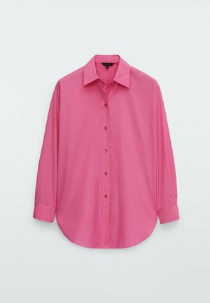 Overhemdblouse - neon pink
