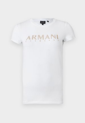Armani Exchange, Тениска с щампа - optic white