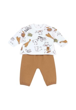 Chicco, OUTFIT UNISEX SET  - Pantaloni - orange