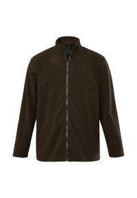 STEHKRAGEN REISSVERSCHLUSS  - Fleecejas - hazelnut